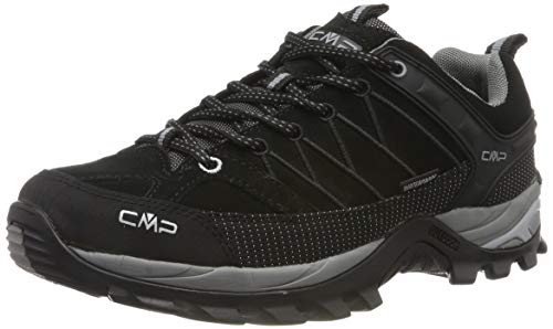 CMP Rigel Low Trekking Shoes WP, Zapatillas de Senderismo Hombre, Black-Grey, 42 EU