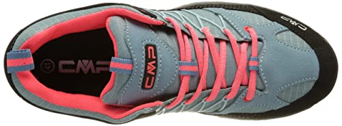 CMP Rigel, Zapatos de Low Rise Senderismo Unisex Adulto, Turquesa (Clorophilla-Red Fluo), 41 EU