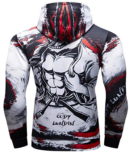 Cody Lundin Hombre Hoodie Deportiva para Chaqueta para Fitness con Varios Estilos Sudadera para Hombre (Color g, L)