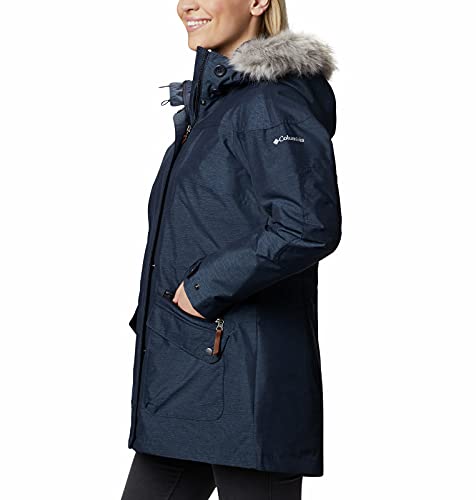 Columbia Carson Pass IC Jacket Chaqueta Interchange con Forro extraíble, Mujer, Azul (Dark Azul/Nocturnal), L