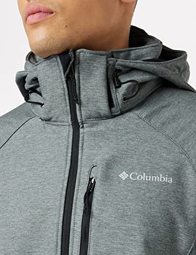 Columbia Cascade Ridge II Softshell, Chaqueta Softshell Hombre, Gris (Charcoal Heather), L