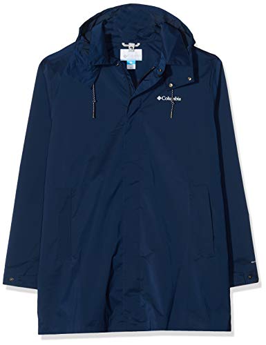 Columbia East Park Mackintosh, Chaqueta impermeable, Hombre, Azul oscuro (Collegiate Navy), XXL