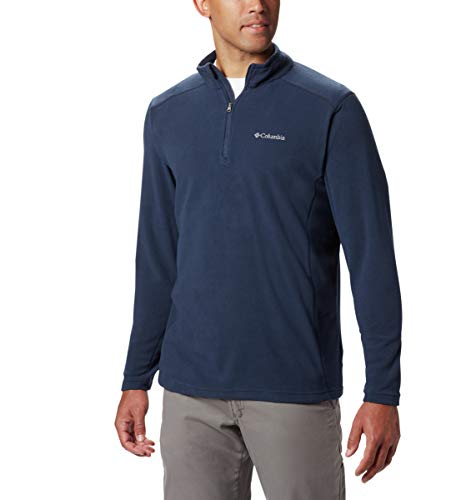 Columbia Klamath Range II Half Zip, Forro polar con media cremallera Hombre, Azul (Collegiate Navy Solid), L