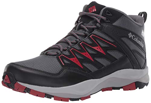 Columbia Men's WAYFINDER MID Outdry Hiking Boot, Graphite/red Velvet, 11 Regular US