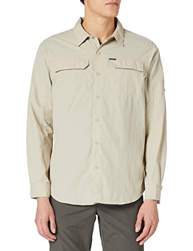 Columbia Silver Ridge 2.0 Camisa de manga larga, Hombre, Fossil, XXL