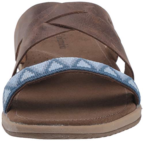 Columbia Solana Slide, Sandalias Mujer, Marrón (Saddle, Dark Mirage), 36 EU