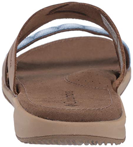 Columbia Solana Slide, Sandalias Mujer, Marrón (Saddle, Dark Mirage), 36 EU