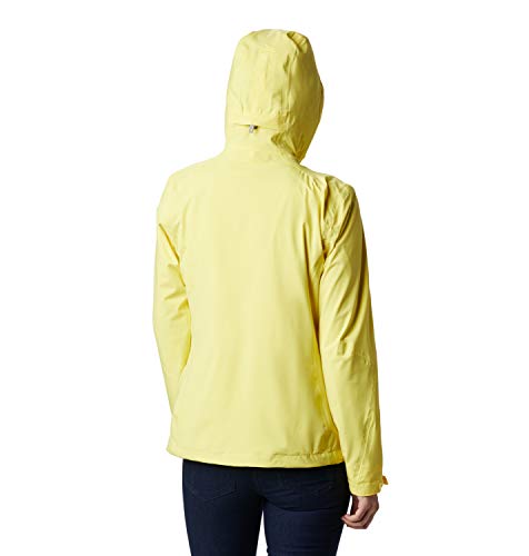 Columbia Trek Light Chaqueta Impermeable, Mujer, Amarillo (Buttercup), S