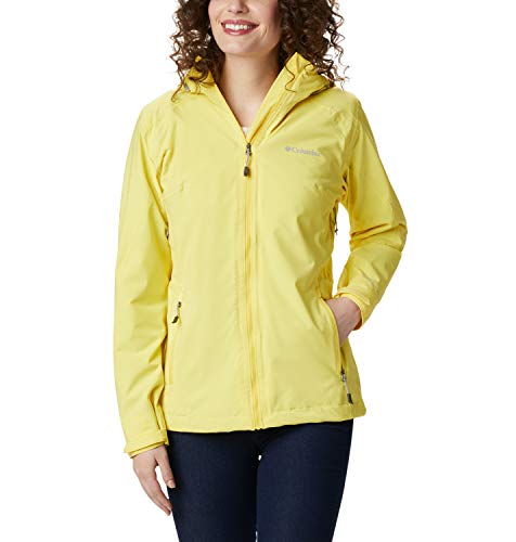 Columbia Trek Light Chaqueta Impermeable, Mujer, Amarillo (Buttercup), S