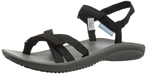 Columbia Wave Train™, Sandalias Mujer, Negro (Black, White), 40 EU