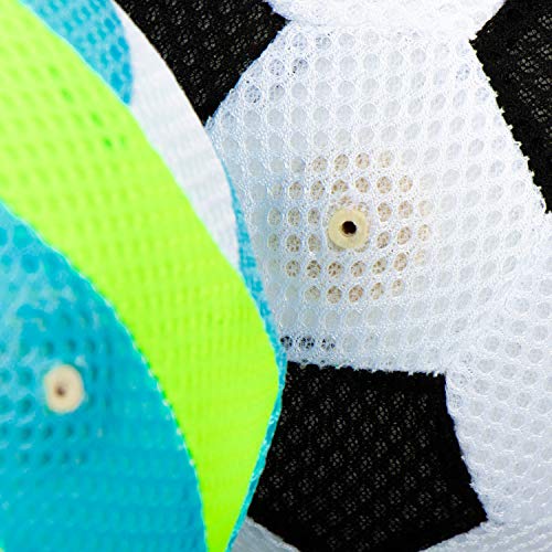 com-four® 2X Pelota Inflable - Fútbol y Voleibol - Pelota Suave para Piscina, Playa y jardín [la selección varía]