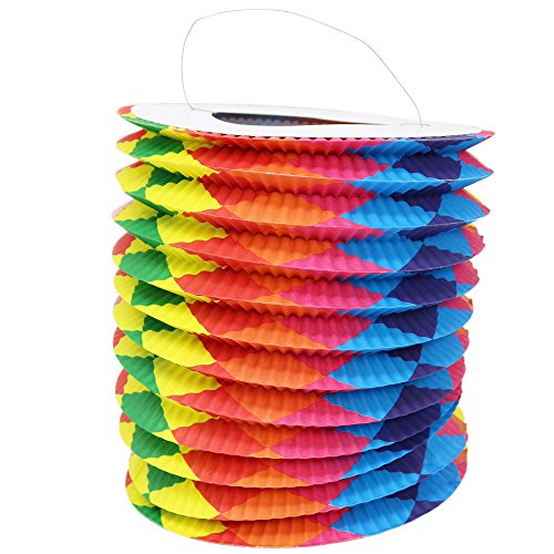 com-four® 4X Linterna con Motivos de Colores - Linterna de Papel para San Martín y Halloween - Linterna de San Martín para niños [la selección varía]