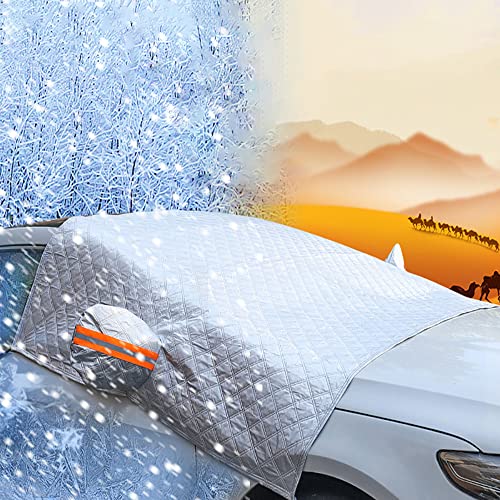 Compatible con Ford Explorer Everest Tourneo Courier Protector Para Parabrisas Con Cubierta De Parabrisas Coche, Funda Plegable Parabrisa Delantero para Contra La Nieve, Escarcha, Hielo, Lluvia