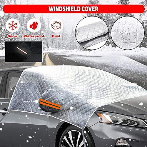 Compatible con Ford Explorer Everest Tourneo Courier Protector para Parabrisas, Cubierta del Parabrisas del Coche con 2 Cubierta de espejo, Protege de Hielo Nieve Lluvia