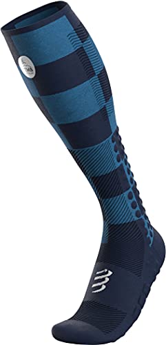 COMPRESSPORT Calcetines Full Socks Race & Recovery - Utmb 2021 Azul