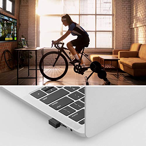 CooSpo ANT+ USB Stick Dongle para Zwift, ANT+ Dongle Compatible con Garmin Forerunner Sunnto PerfPRO Studio Rouvy BKOOL CycleOps Virtual Trainer TrainerRoad Elite, ANT+ Receptor para Rodillo Bicicleta