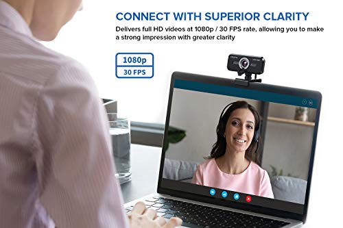 CREATIVE Live CAM Sync 1080p V2 - Webcam USB (Gran Angular, función de Silencio automático, reducción de Ruido, micrófono Integrado Mejorado, para Zoom, Skype)