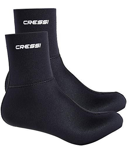 Cressi Resilient Escarpines Muy elásticos, Unisex Adulto, Negro, L (42/43)