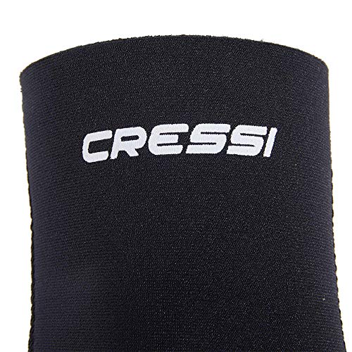 Cressi Resilient Escarpines Muy elásticos, Unisex Adulto, Negro, L (42/43)