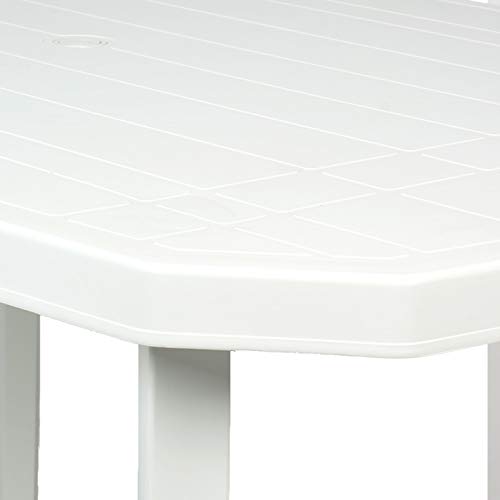 CREVICOSTA QUALITY MARK MARCAS DE CALIDAD Conjunto Silla Caribe Mesa Viana RECTANGUALAR 6 PLAZAS. Resina Blanco