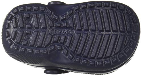 Crocs Classic Lined Clog K, Zuecos, Navy/Charcoal, 27/28 EU