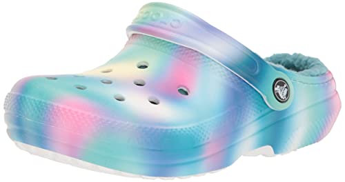 CROCS - Classic Lined SOLARIZED Clog Pure Water Multi, Tamaño:38/39 EU