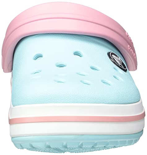 Crocs Crocband Clog Kids Unisex Niños Zuecos, Azul (Ice Azul/White), 27/28 EU