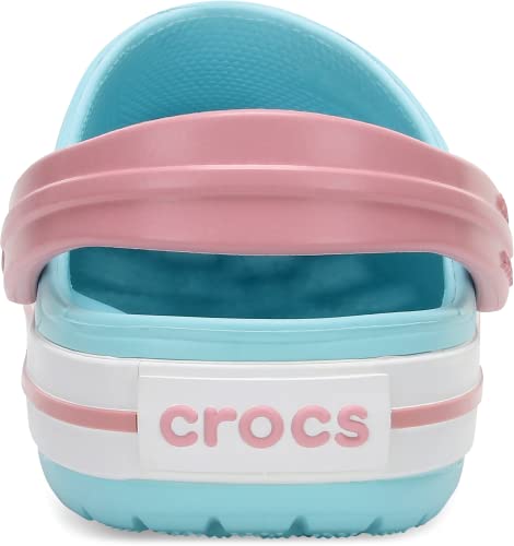 Crocs Crocband Clog Kids Unisex Niños Zuecos, Azul (Ice Azul/White), 29/30 EU