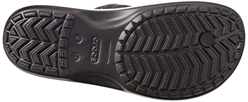 Crocs Crocband Flip W, Zapatillas Mujer, Negro Black, 39/40 EU