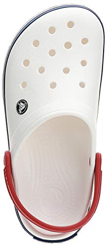 Crocs Crocband, Zuecos Unisex Adulto, Multicolor (White/Blue Jean), 45/46 EU