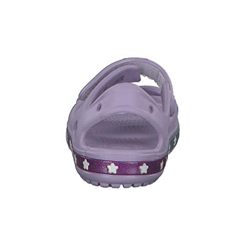 CROCS CrocsFL Unicorn Charm Sandal G, Sandalias Tiempo Libre y Sportwear Infantil Unisex niños, Morado Lavender