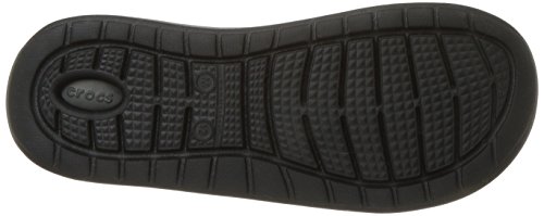 Crocs LiteRide Slide Unisex Adulta Chancla, Negro (Black/Slate Grey), 36/37 EU