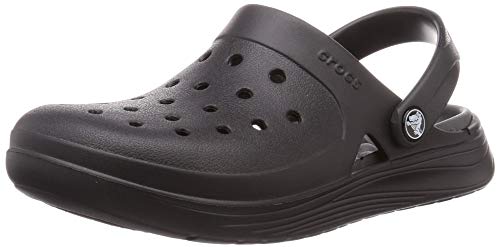 CROCS Reviva Clog, Chanclas Tiempo Libre y Sportwear Unisex Adulto, Multicolor (Black/Slate Grey)