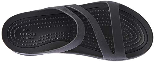 Crocs Swiftwater Sandal Mujer Sandal, Negro (Black), 37/38 EU