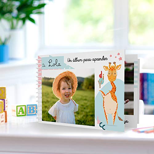 Cuento Infantil Educativo Personalizado con Las Fotos del niño o niña | Álbum didáctico Fabricado en Material plástico Indestructible | Especial guarderías