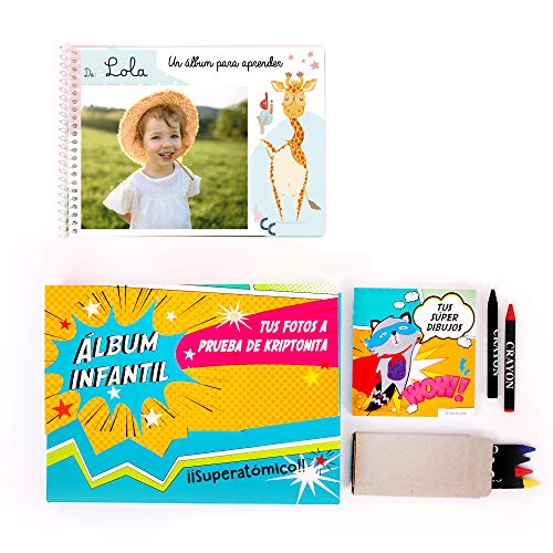 Cuento Infantil Educativo Personalizado con Las Fotos del niño o niña | Álbum didáctico Fabricado en Material plástico Indestructible | Especial guarderías