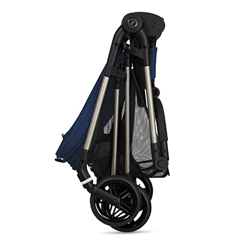 CYBEX Gold Melio Cochecito, Desde nacimiento hasta aprox 3 años (máx. 15 kg), Ultraligero (solo 6,0 kg), Navy Blue