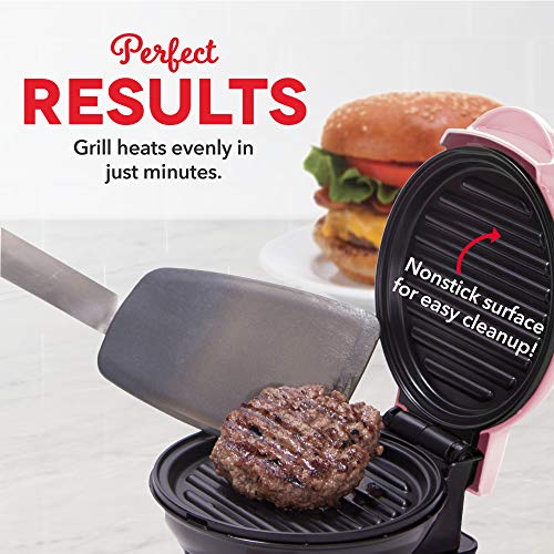 Dash Mini Maker Máquina de parrilla portátil + Prensa para panini para hamburguesas gourmet, sándwiches, pollo + otros en la marcha desayuno, almuerzo, o aperitivos con guía de recetas