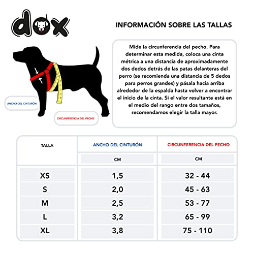 DDOXX Arnés Perro Step-In Air Mesh, Ajustable, Acolchado | Muchos Colores & Tamaños | para Perros Pequeño, Mediano y Grande | Accesorios Gato Cachorro | Rojo, M