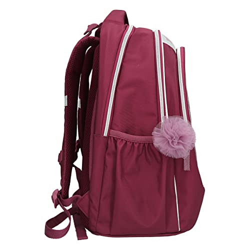 Depesche TOPModel 11531 - Mochila Escolar con diseño de Ballet, Color Morado, Aprox. 44 x 34 x 24 cm, 19,6 l/930 g, Muchos Compartimentos, Espalda ventilada y Acolchada, Tirantes Ajustables