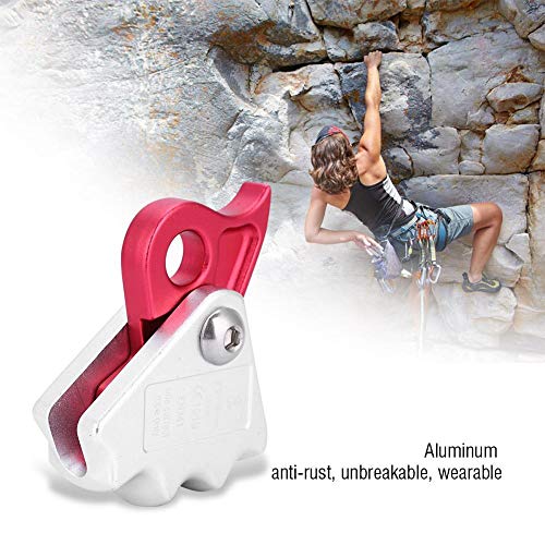 Descensor de Escalada en Roca, 15KN Frenado de Frenado Automático para Engranajes de Escalada de Anillo de Rappel