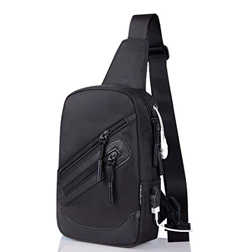 DFV mobile - Backpack Waist Shoulder Bag Nylon for Explay Sky Plus, Alps Sky Plus - Black