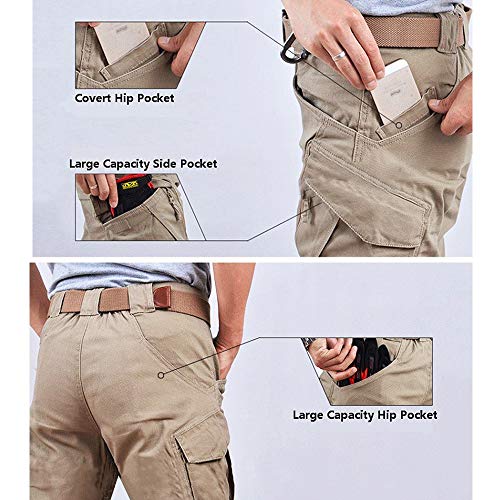 Digralne Pantalones De Carga Pantalón Tactico Hombre PantalóN de Trabajo De Combate Pantalones Militares para Exteriores Acampar Senderismo Caminar