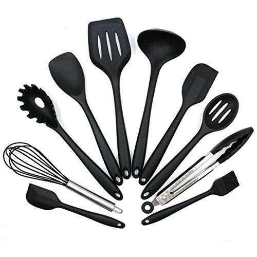 DIKER Utensilios de Cocina de Silicona Resistentes al Calor, Herramientas antiadherentes para Hornear, Utensilios para Cocina y Horneado, Herramientas Antiadherentes de Cocción 11 Pzs