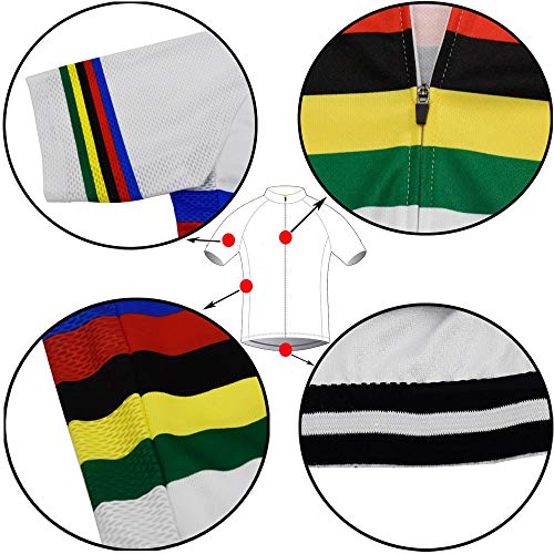 Divertido Ciclismo Jersey Hombres Ciclismo Jersey Francia España Bicicleta Retro Azul Ropa Ciclismo Ropa Racing Ropa Ciclismo Braetan, 10, L