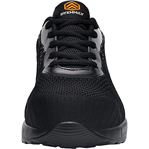 DKMILYAIR Zapatillas de Seguridad Hombre Impermeable Zapatos de Seguridad Colchón de Aire Calzado de Trabajo Ligeras Respirable Punta de Acero Zapatos de Seguridad (Gris Negro,43 EU)