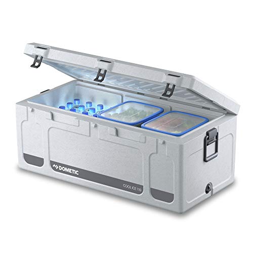 Dometic 9600000546 coolice Ci 110 pasivo de Nevera portátil, Mini de frigorífico, Ideal para Pesca y Caza, Caja de Hielo en Heavy-Duty de Calidad, Capacidad 111 L