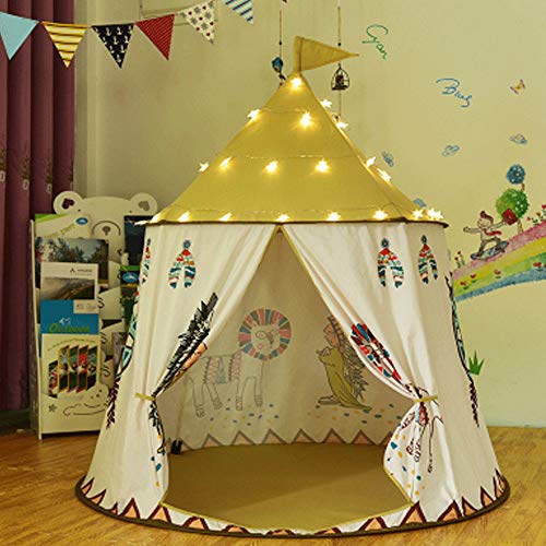 DONG Tienda Juegos para Niños Tipis para Ienda Juegos para Niños para Bebés Interior Y Exterior Bandera Colgar Juguete