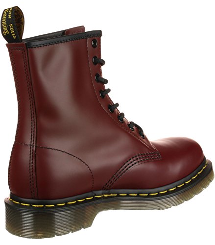 Dr. Martens 1460 - Botas Militares de Mujer, Rojo (Cherry Red Smooth), 39 EU