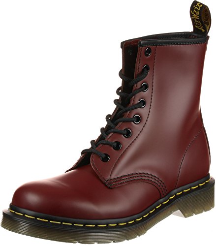 Dr. Martens 1460 - Botas Militares de Mujer, Rojo (Cherry Red Smooth), 39 EU